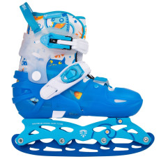 Rolki Łyżwy 2w1 chłopięce LED Flying Eagle L6 Lumos niebieski