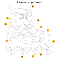 Rolki Flying Eagle X7D Reaver białe 42