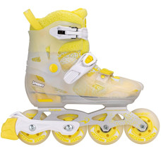 Rolki regulowane dziecięce Flying Eagle S8 Pro Sprout Fur żółta