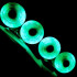 LED Kółka do Rolek Flying Eagle Lazerwheelz 76 mm/88A 4 szt zielone