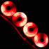 LED Kółka do Rolek Flying Eagle Radiant 76 mm/88A 4 szt czerwony