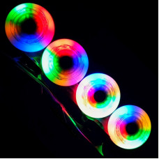 LED Kółka do Rolek Flying Eagle Lazerwheelz 76 mm/88A 4 szt różnokolorowy