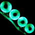 LED Kółka do Rolek Flying Eagle Lazerwheelz+sparks Ultra 88A 4 szt zielone