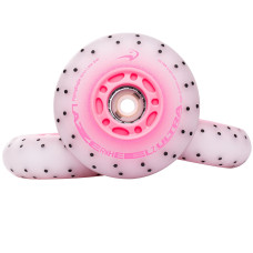 LED Kółka do Rolek Flying Eagle Lazerwheelz+sparks Ultra 88A 4 szt różowy